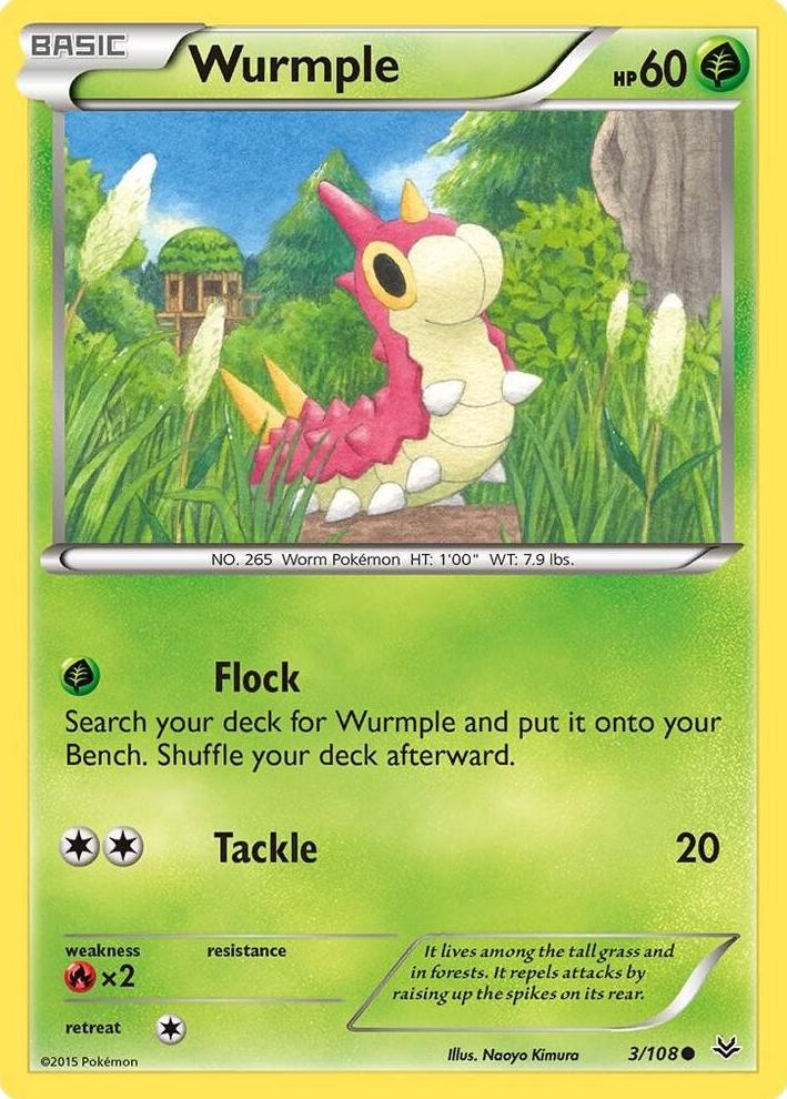 Wurmple 2015 Pokemon XY Roaring Skies