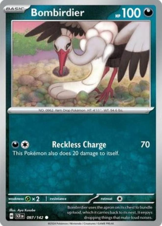 Bombirdier 2024 Pokemon Scarlet & Violet Stellar Crown