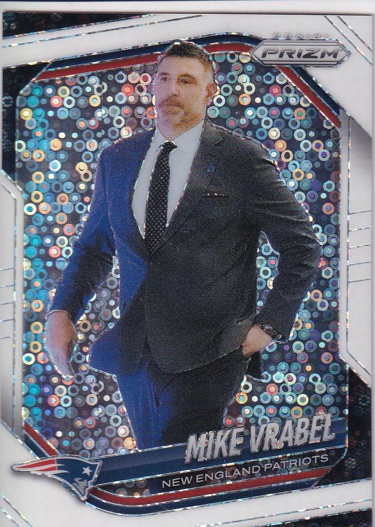 2025 Panini Prizm Mike Vrabel [Red White Blue] #110 card