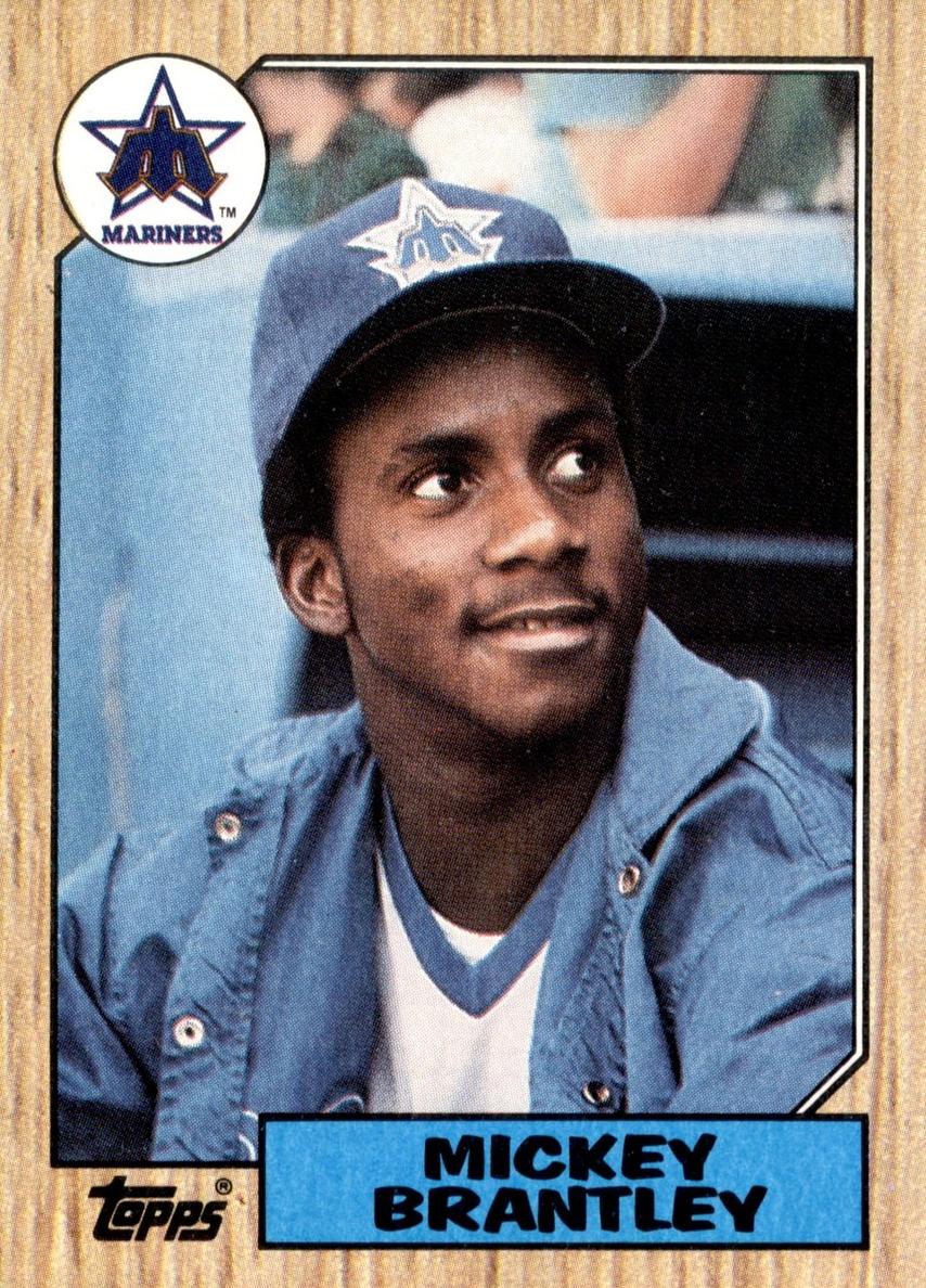 1987 Topps Mickey Brantley #347 card