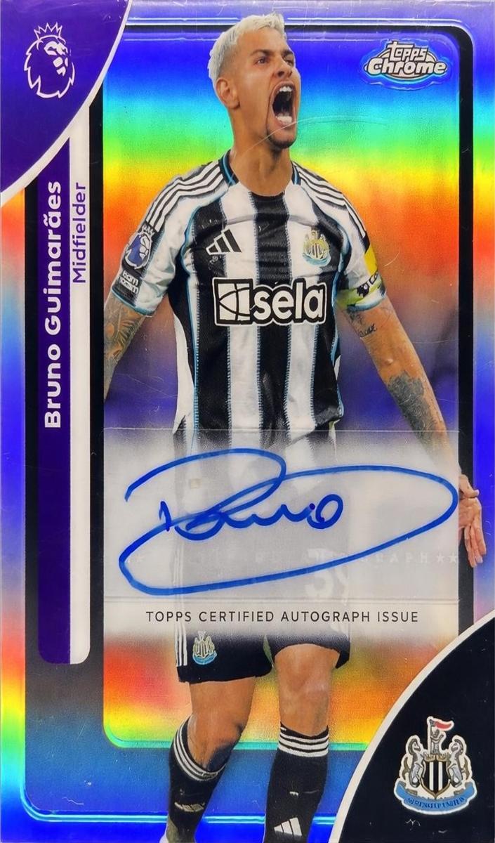 2026 Topps Chrome Premier League Bruno Guimaraes #CA-BG card