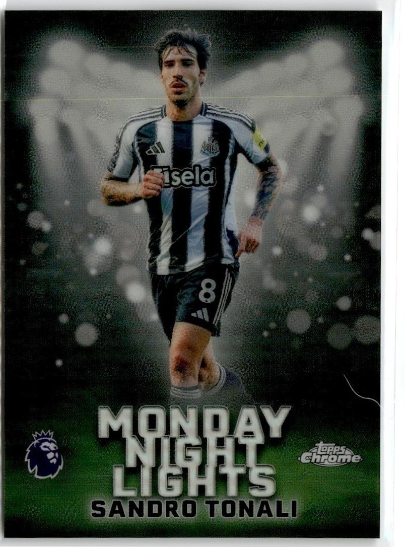 2026 Topps Chrome Premier League Sandro Tonali #MNL-1 card