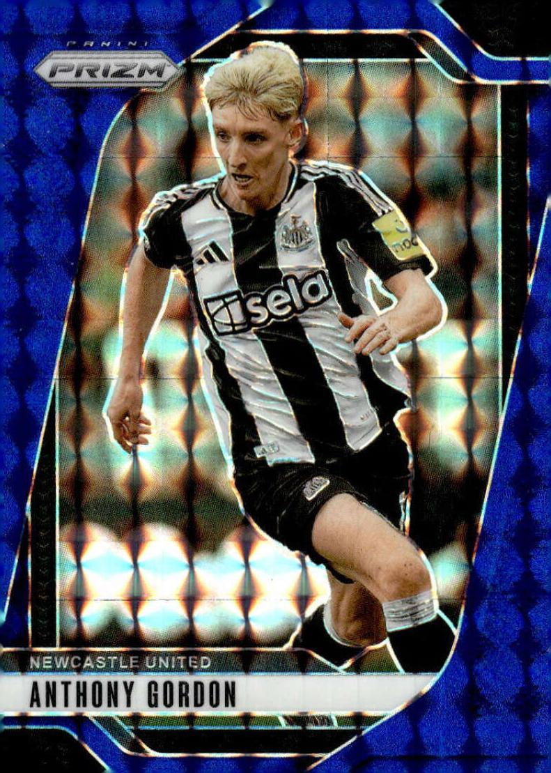 2024 Panini Prizm Premier League Anthony Gordon [Blue Mosaic] #112 card
