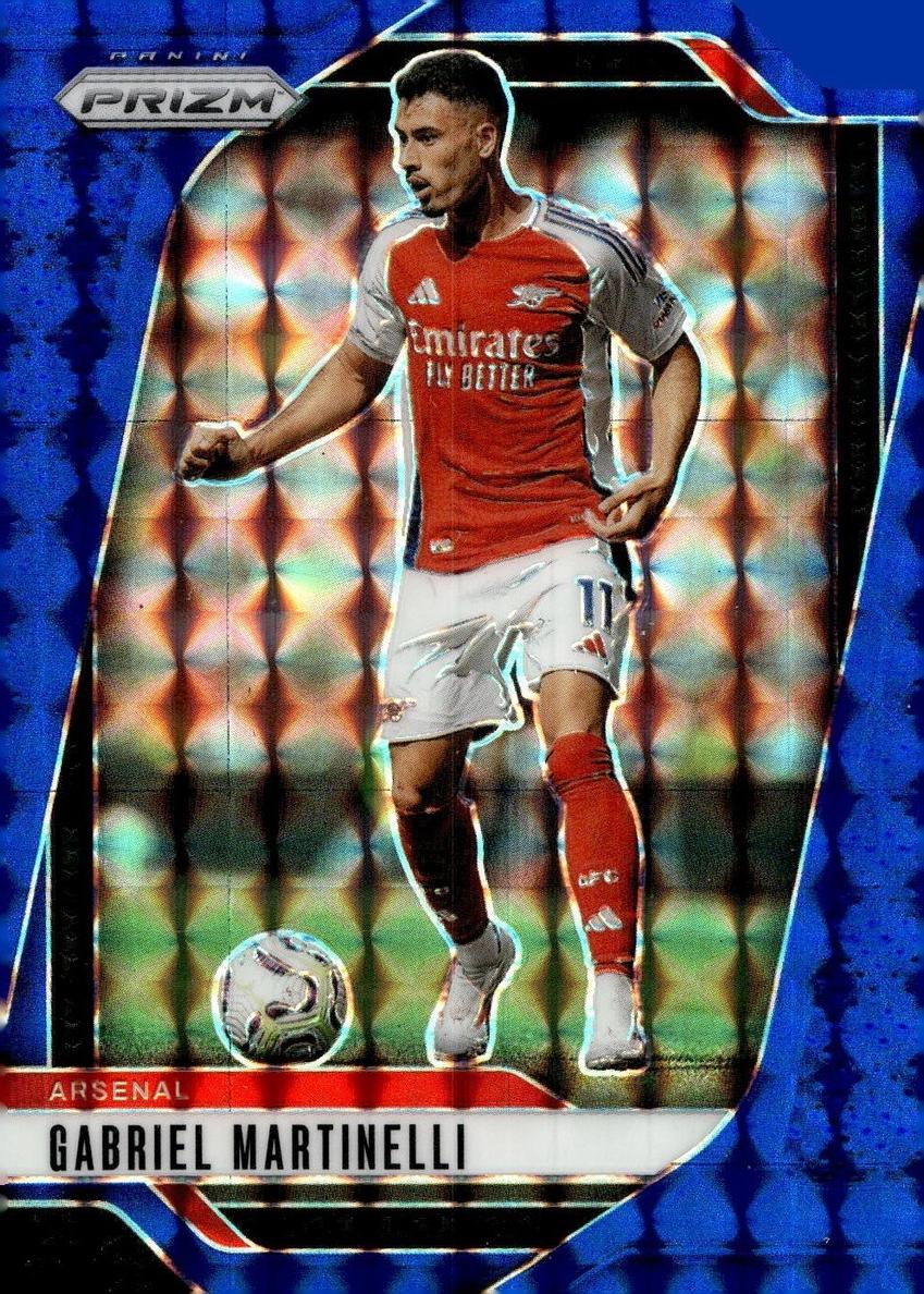 2024 Panini Prizm Premier League Gabriel Martinelli [Blue Mosaic] #26 card