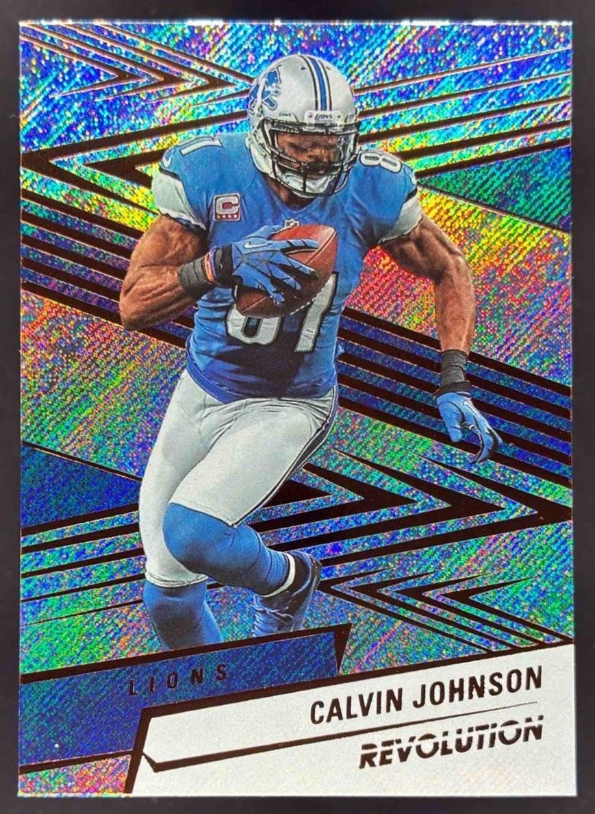 Calvin Johnson 2025 Revolution Football card