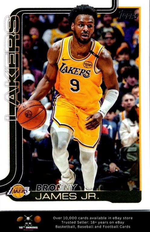 Bronny James Jr. 2025 Topps Basketball card