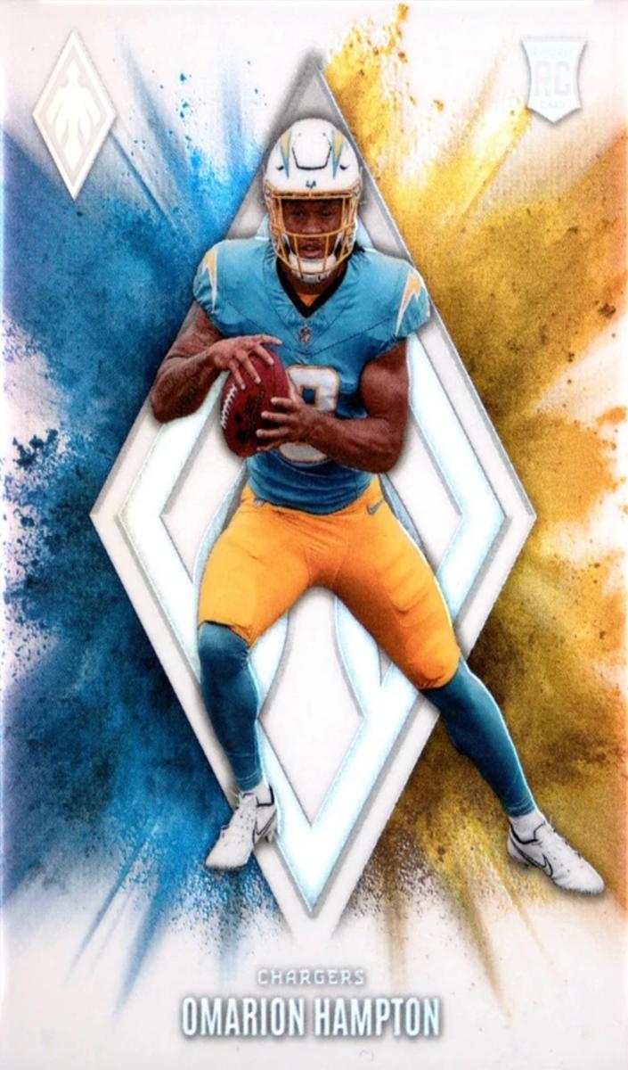 2025 Panini Phoenix Color Blast Omarion Hampton #4 card