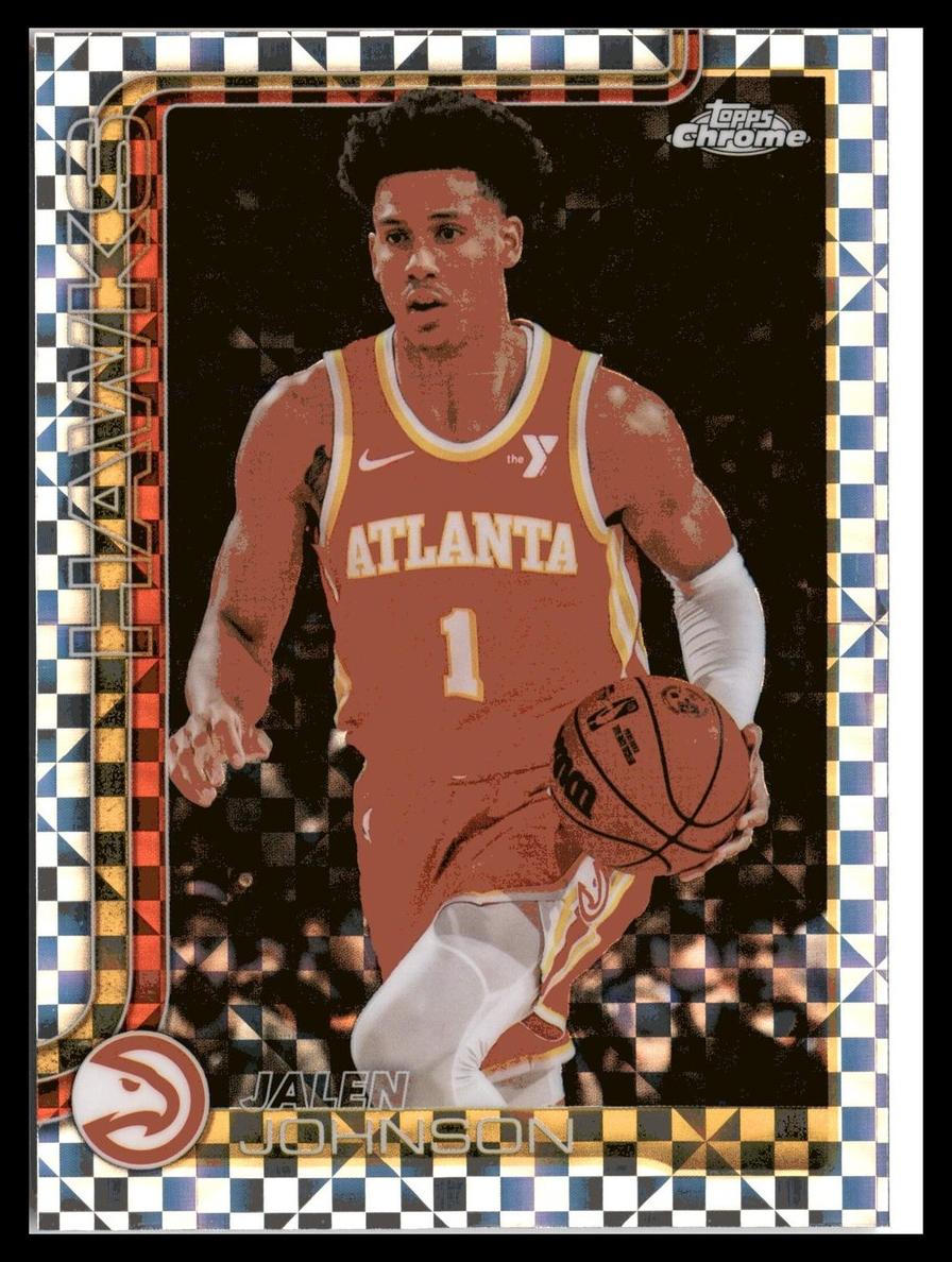 Jalen Johnson 2025-26 Topps Chrome Basketball card