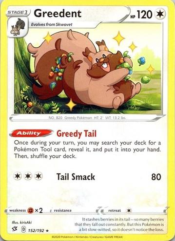 Greedent 2020 Pokemon Sword & Shield Rebel Clash