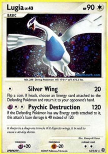 Lugia 2007 Pokemon Diamond & Pearl Secret Wonders