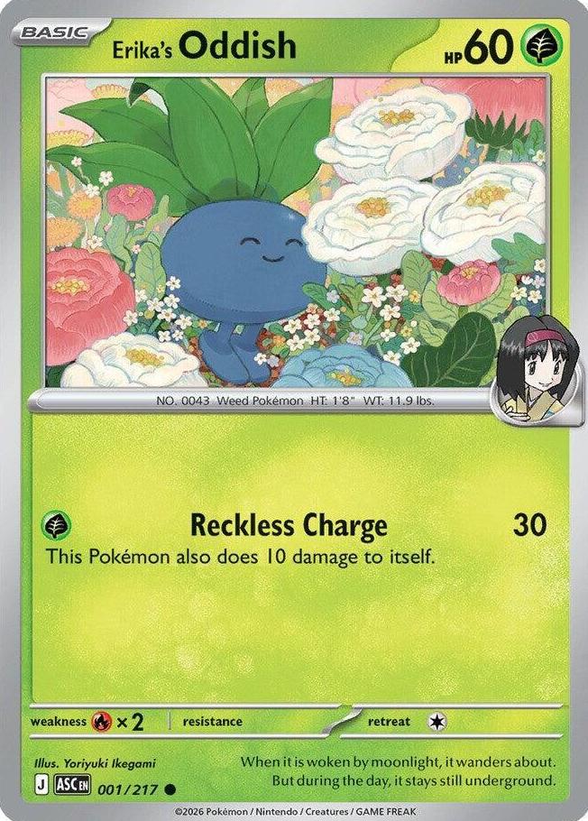 Erika's Oddish 2026 Pokemon Mega Evolution Ascended Heroes