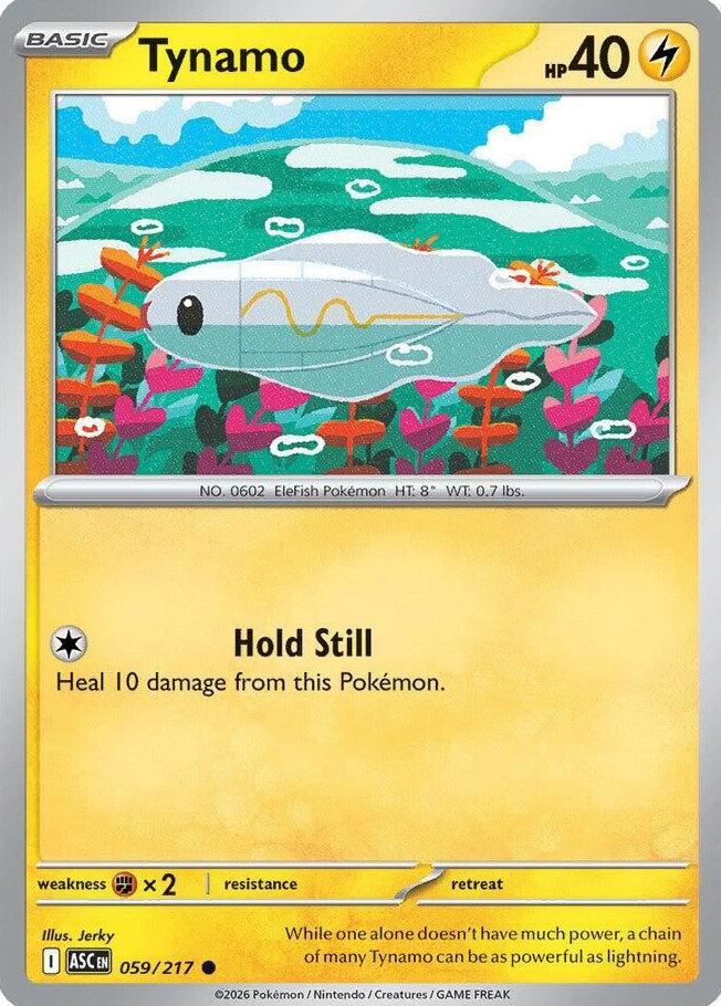 Tynamo 2026 Pokemon Mega Evolution Ascended Heroes