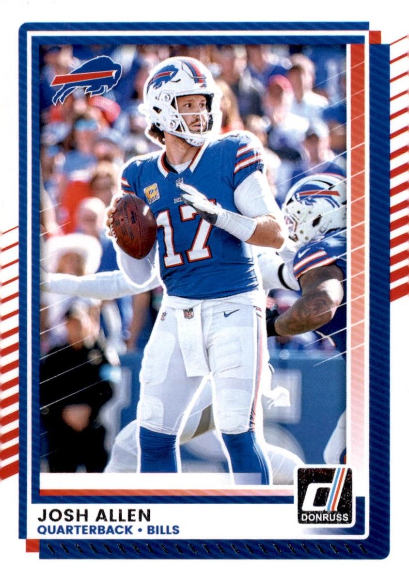 2025 Panini Donruss Josh Allen [Press Proof Blue] #91 card