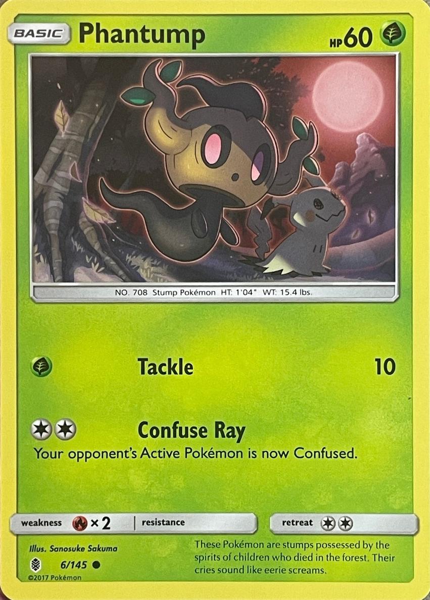 Phantump 2017 Pokemon Sun & Moon Guardians Rising
