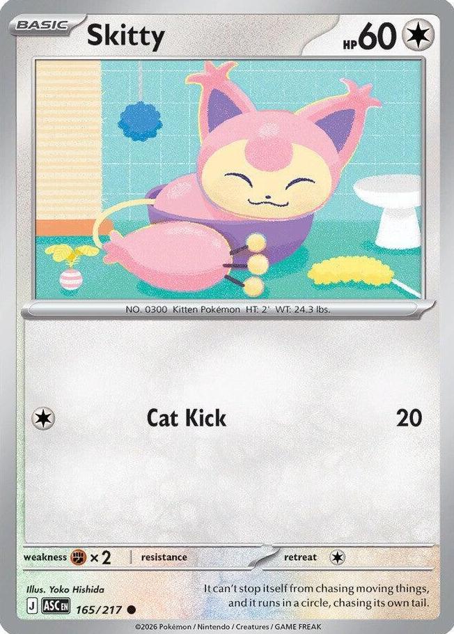 Skitty 2026 Pokemon Mega Evolution Ascended Heroes