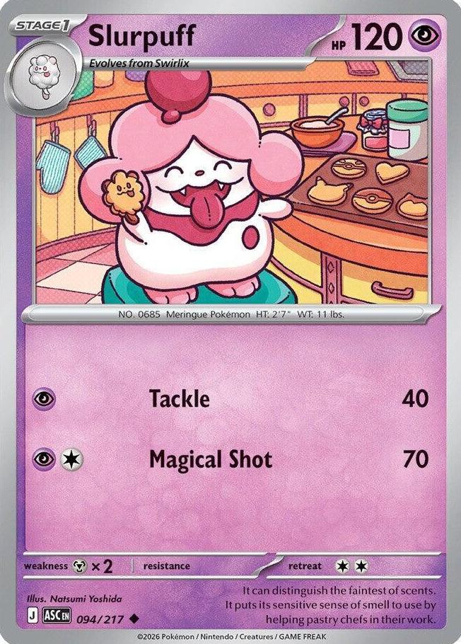 Slurpuff 2026 Pokemon Mega Evolution Ascended Heroes