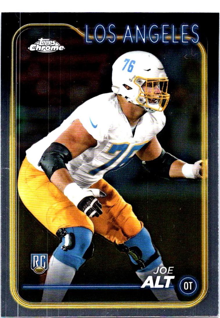 Joe Alt 2024 Topps Chrome Football card