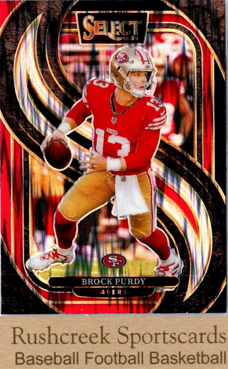2024 Panini Select Brock Purdy [Black Green Prizm Shock] #124 card