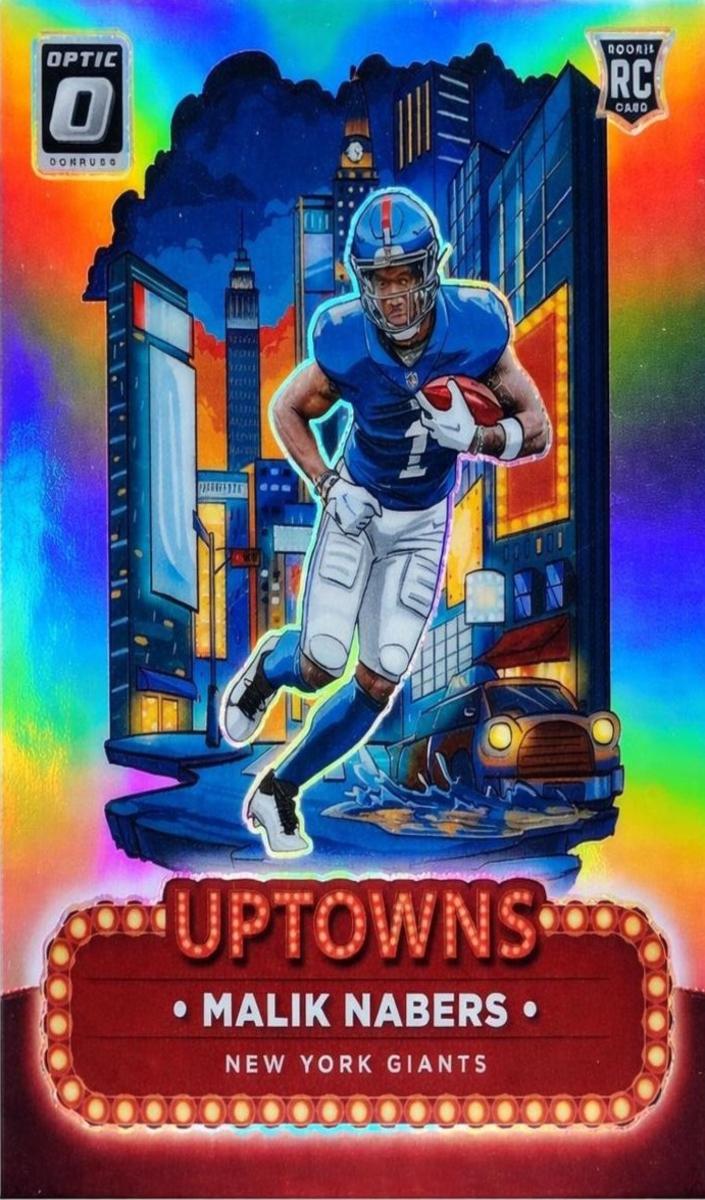 Malik Nabers 2024 Donruss Optic Uptowns Football