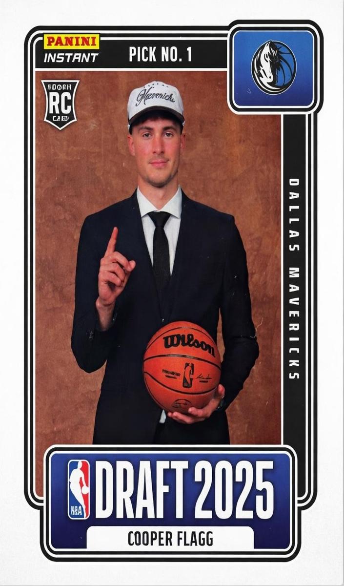 Cooper Flagg - 2025 Panini Instant NBA Draft Night Basketball