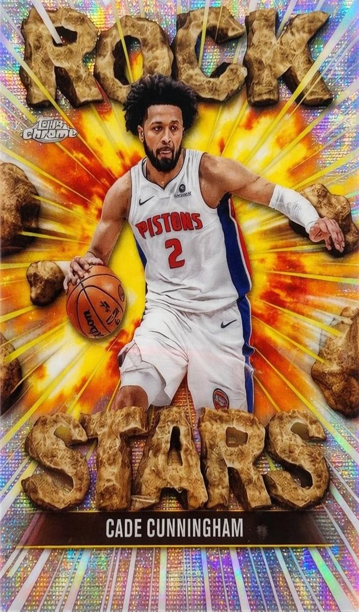 2025 Topps Chrome Rock Stars Cade Cunningham #RS-5 card