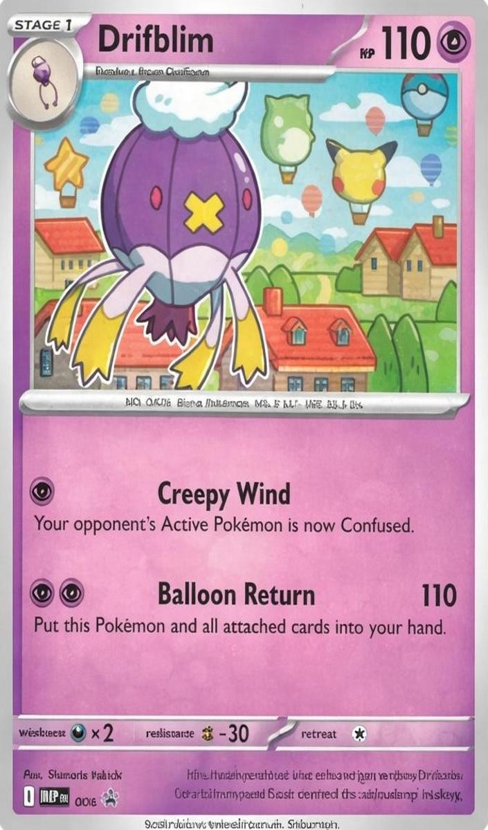 Drifloon 2025 Pokemon Mega Evolution Promo