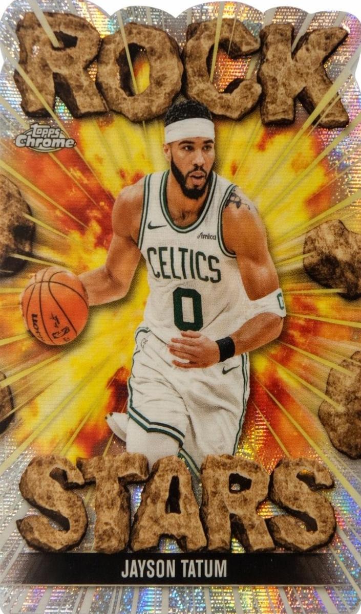 2025 Topps Chrome Rock Stars Jayson Tatum #RS-1 card
