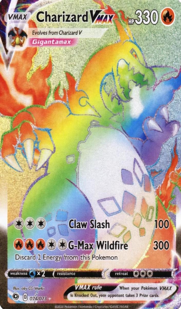 2020 Pokemon Full Art #074 Charizard front