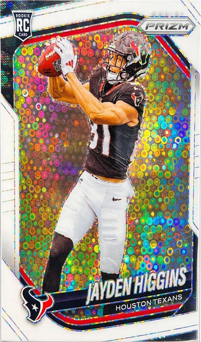 2025 Panini Prizm Jayden Higgins [Red White Blue] #376 card
