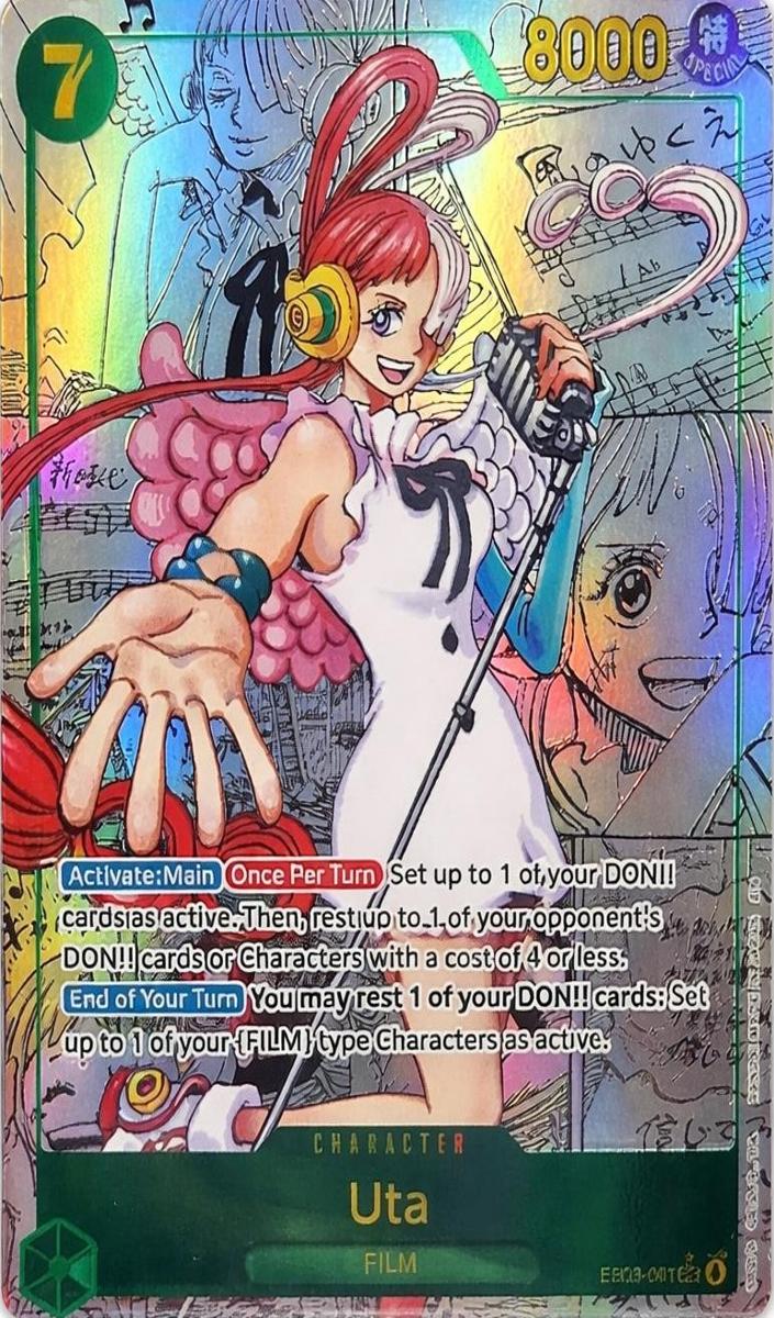 2026 One Piece Extra Booster MANGA ALTERNATE ART #061 Heroines Uta front