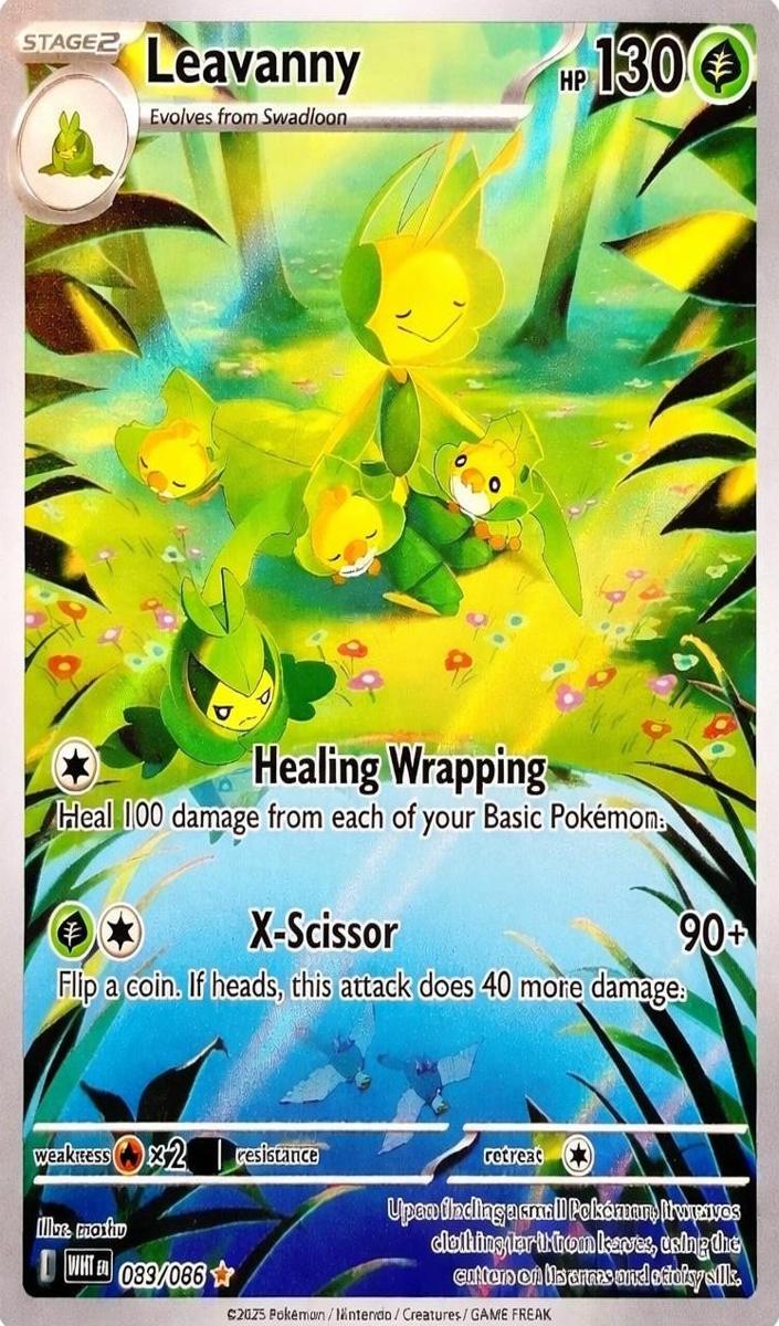 2025 Pokemon White Flare Illustration Rare #089 Leavanny front