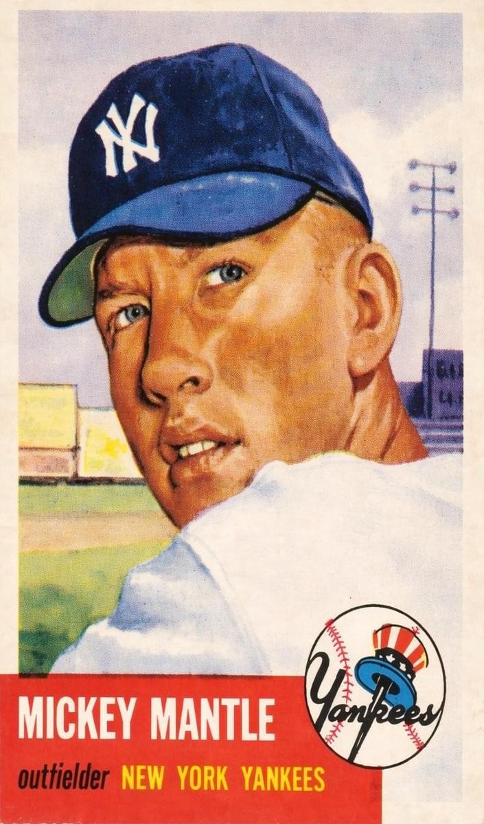 1953 Topps #82 Mickey Mantle front