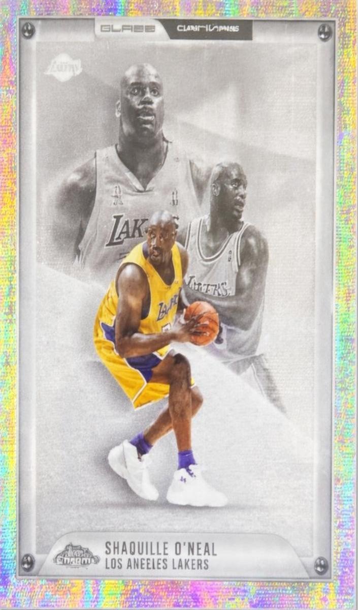 2025 Topps Chrome Glass Canvas Shaquille O'Neal #GC-11 card