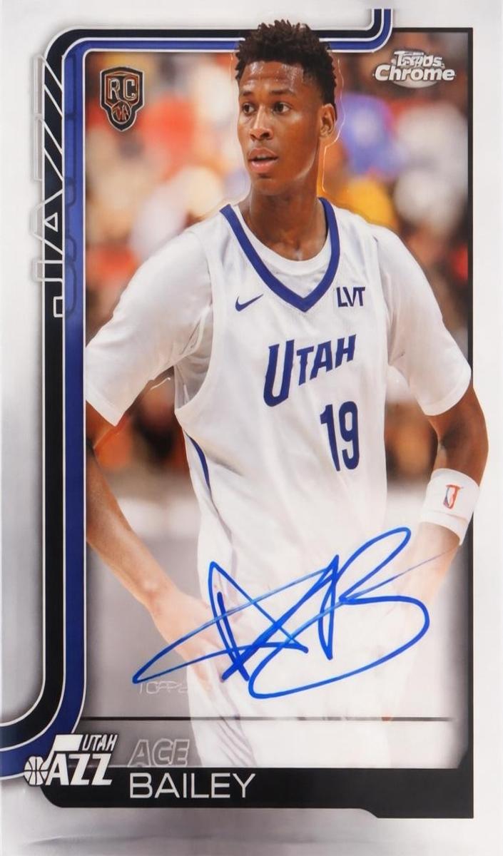 Ace Bailey - 2025 Topps Chrome Basketball