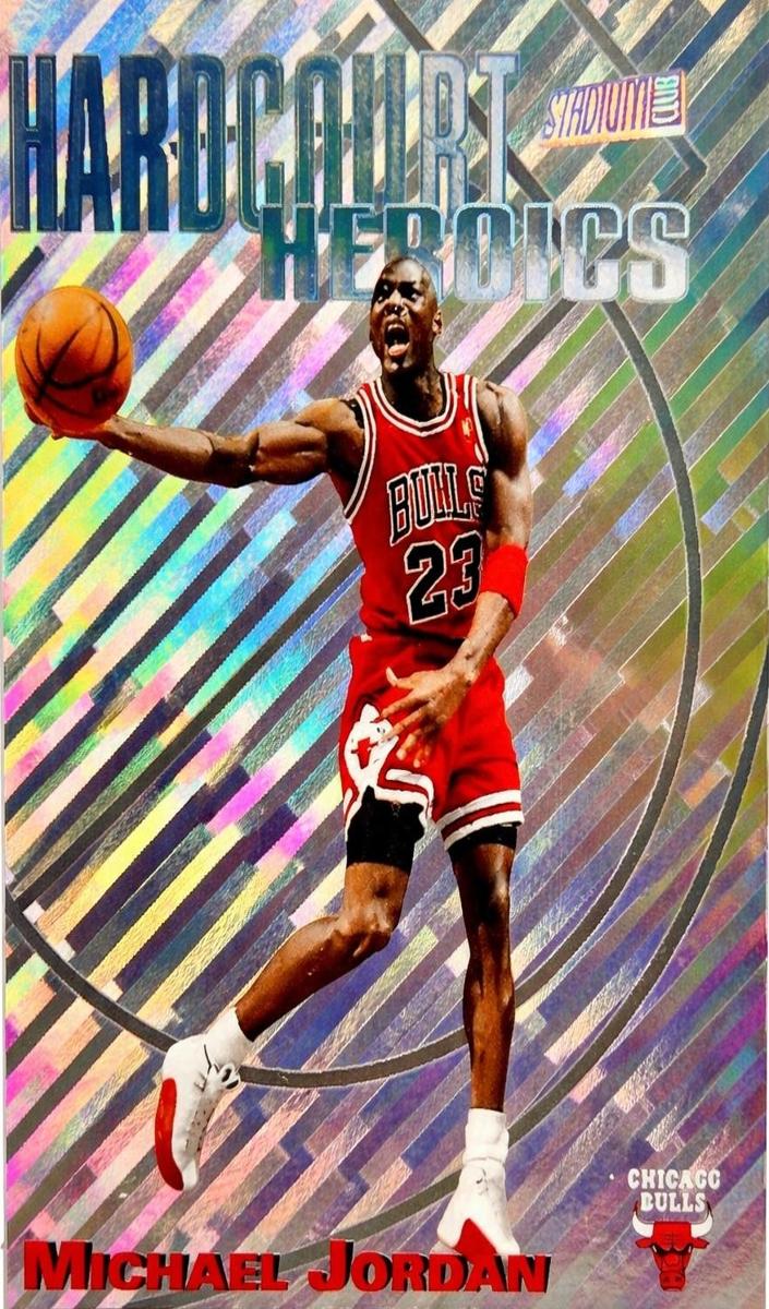 1997 Topps Topps Stadium Club HARDCOURT HEROICS #H1 Michael Jordan front
