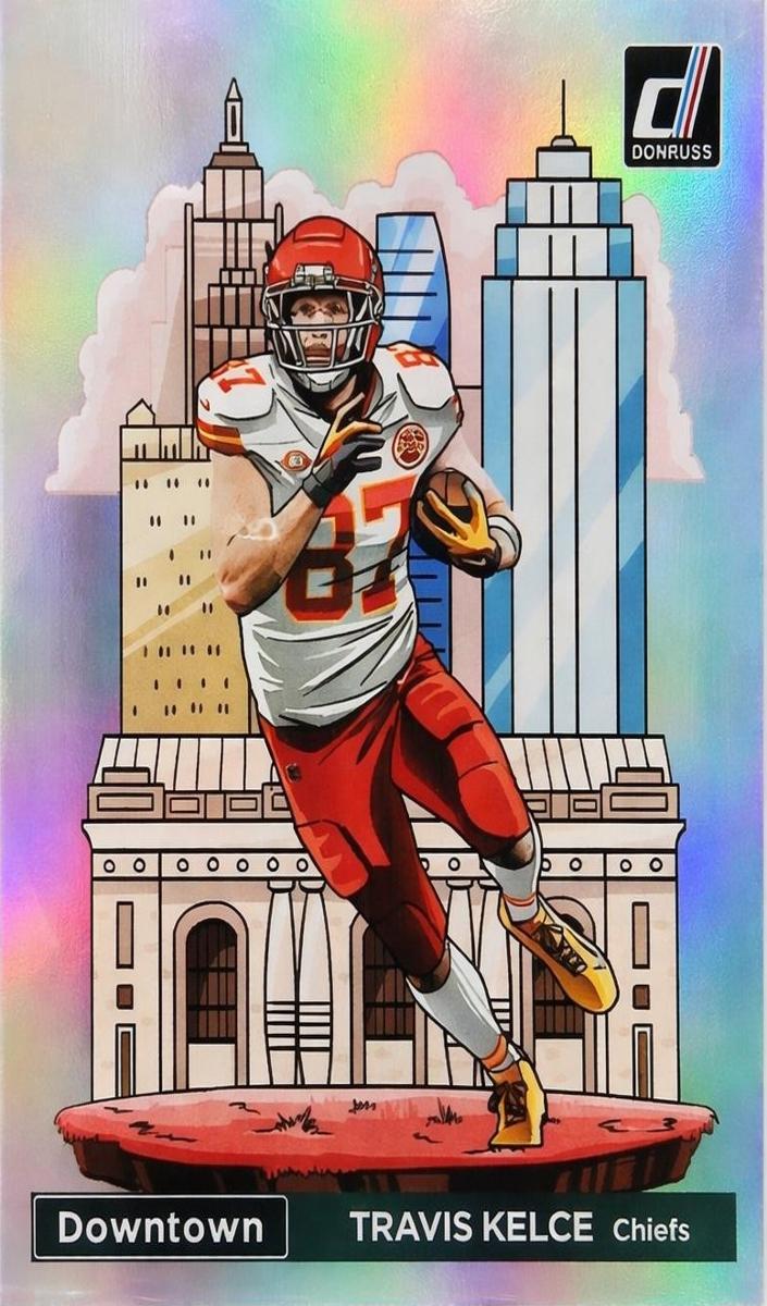Travis Kelce 2024 Optic Downtown Football card