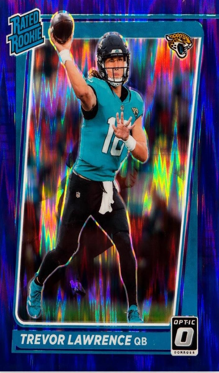 2021 Donruss Optic Trevor Lawrence [Purple Shock] #201 card
