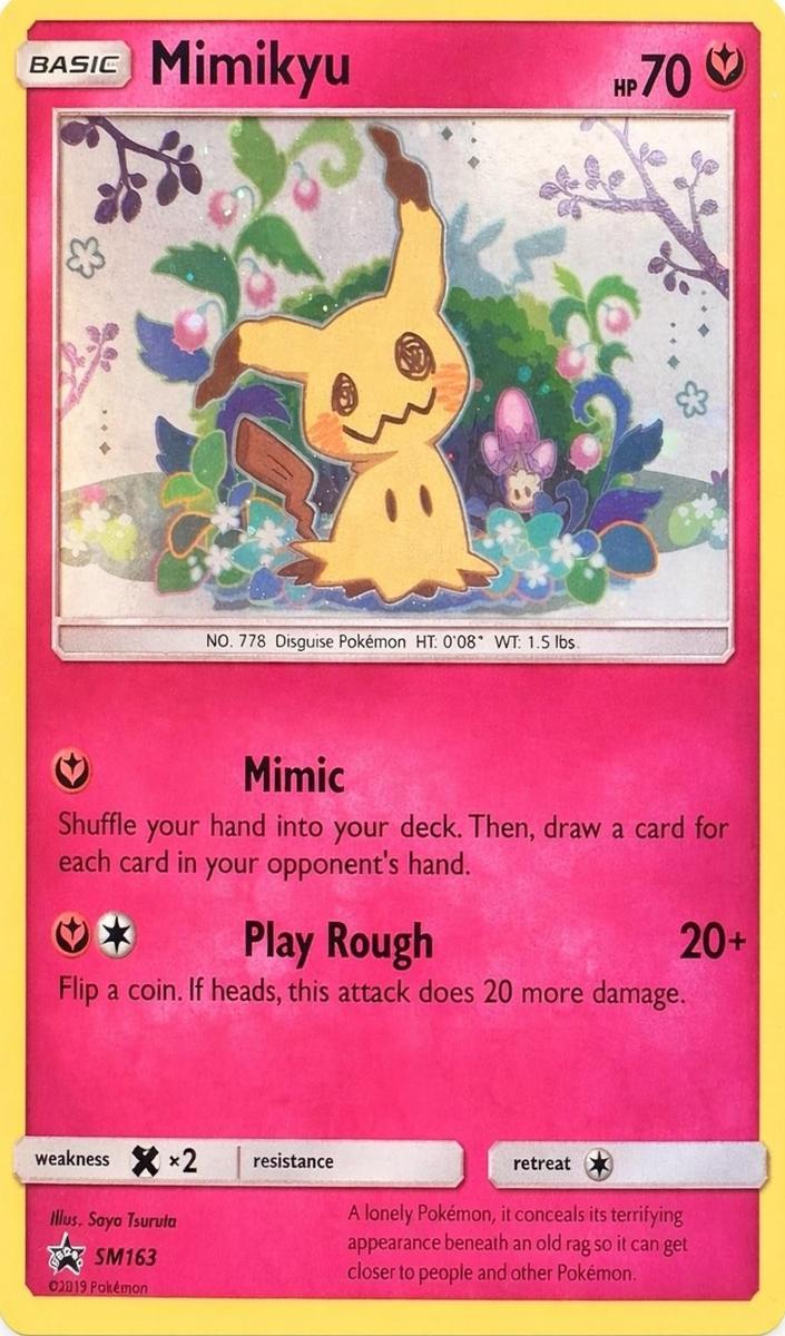 2019 Pokemon Black Star Promo Holo #SM163 Mimikyu front