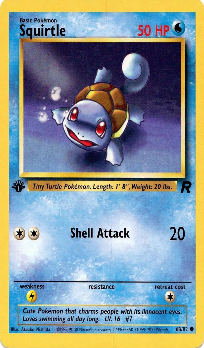 Squirtle 2000 Pokemon Team Rocket