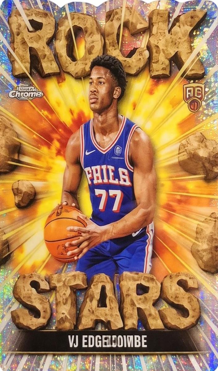 2025 Topps Chrome Rock Stars VJ Edgecombe #RS-18 card