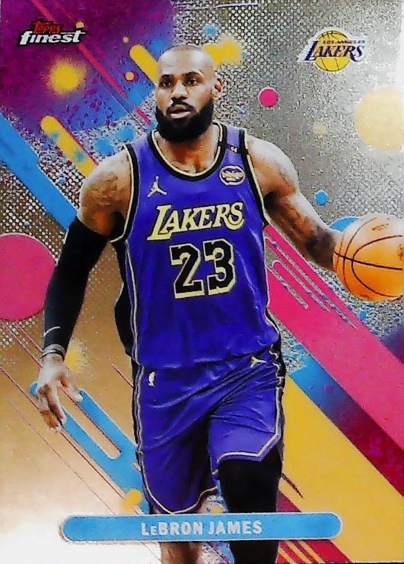 LeBron James 2025 Finest Basketball card