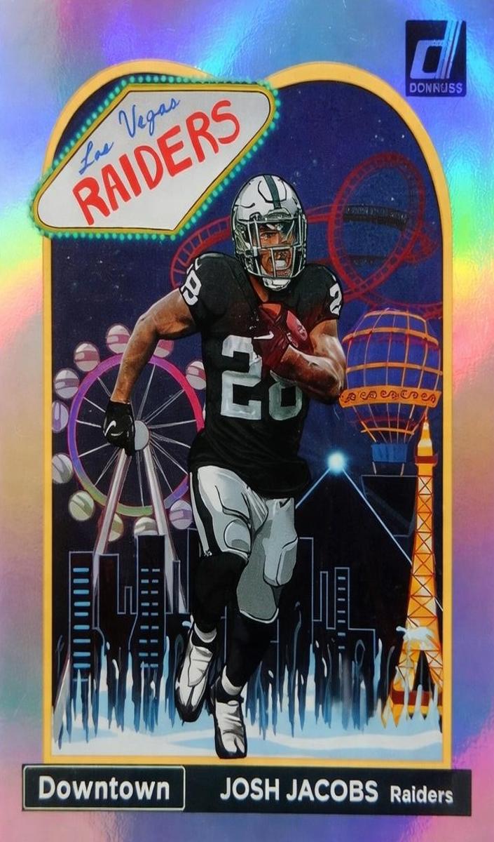 Josh Jacobs 2023 Panini Donruss Downtown Football