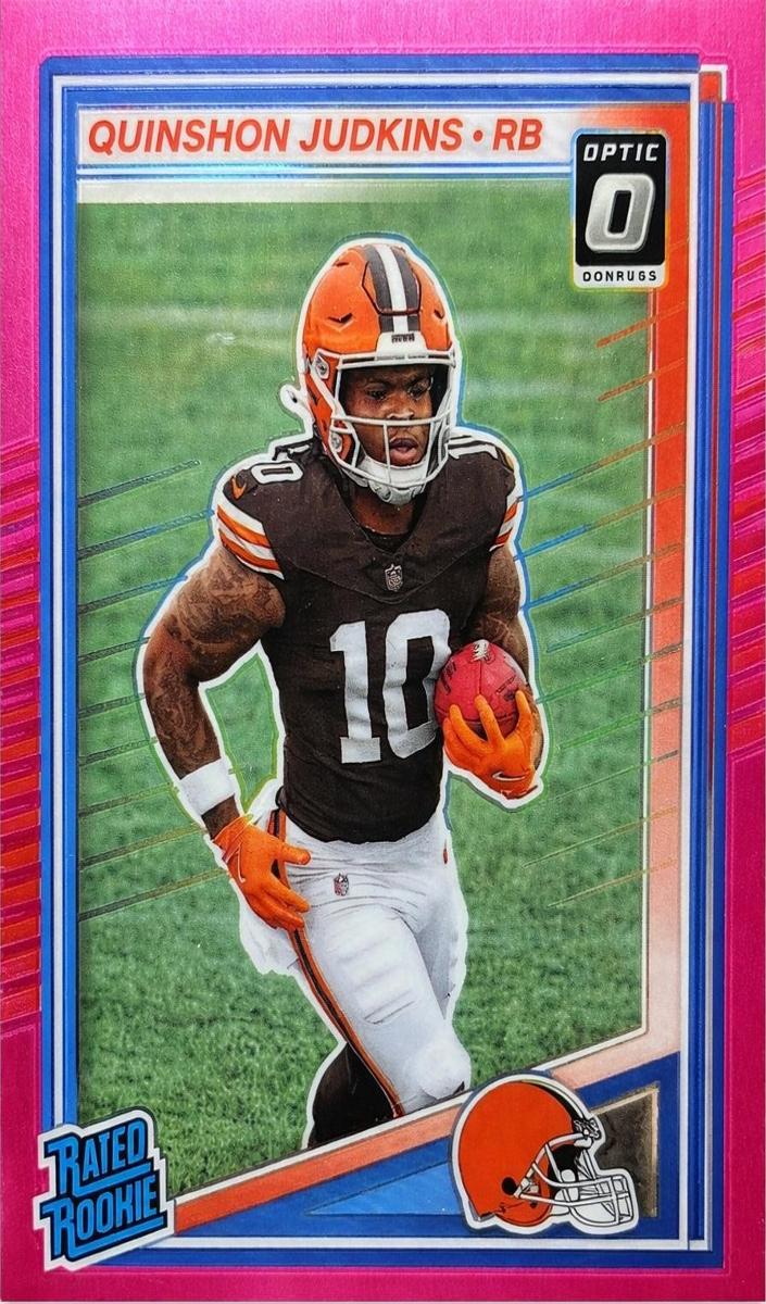 2025 Panini Donruss Quinshon Judkins [Blue Scope Optic Preview] #330 card