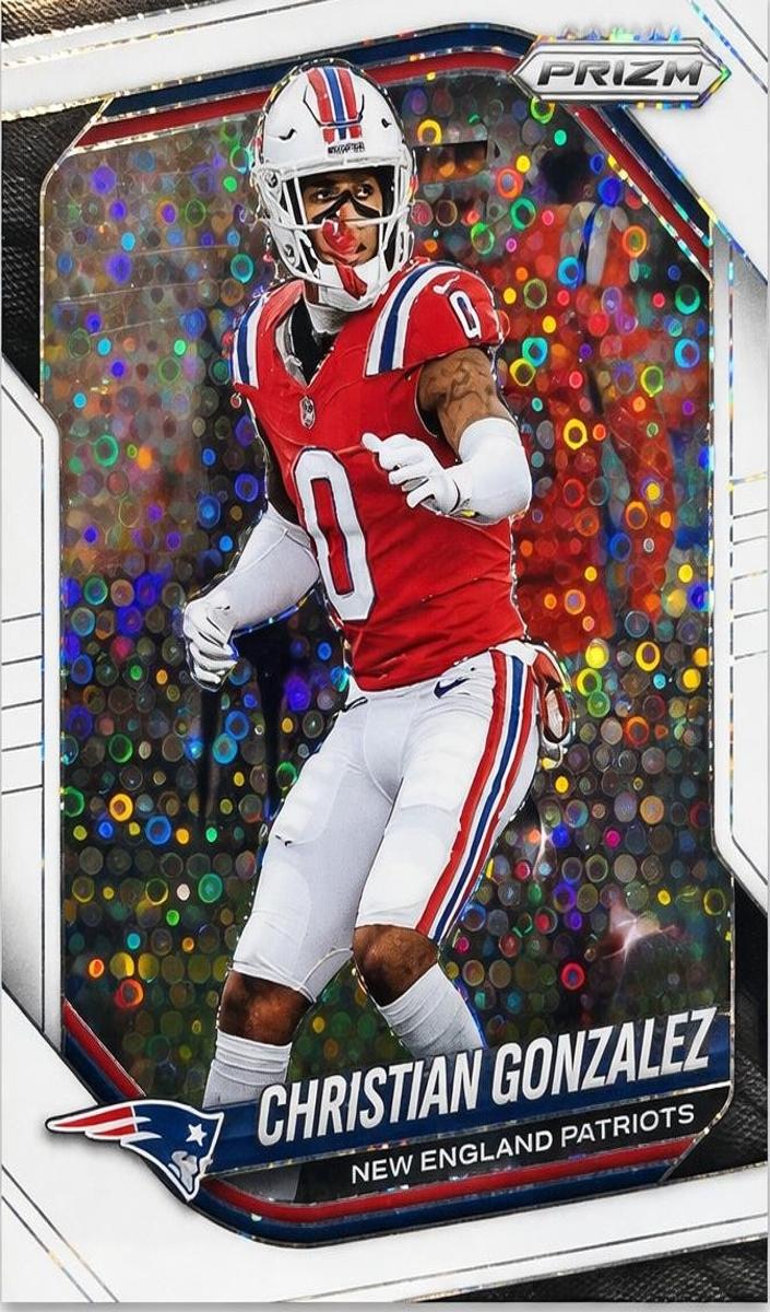 2025 Panini Prizm Christian Gonzalez [Lazer] #176 card