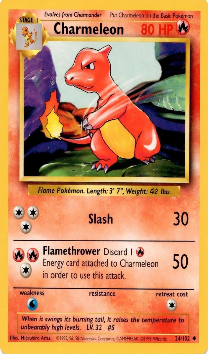 Charmeleon 1999 Pokemon Base Set