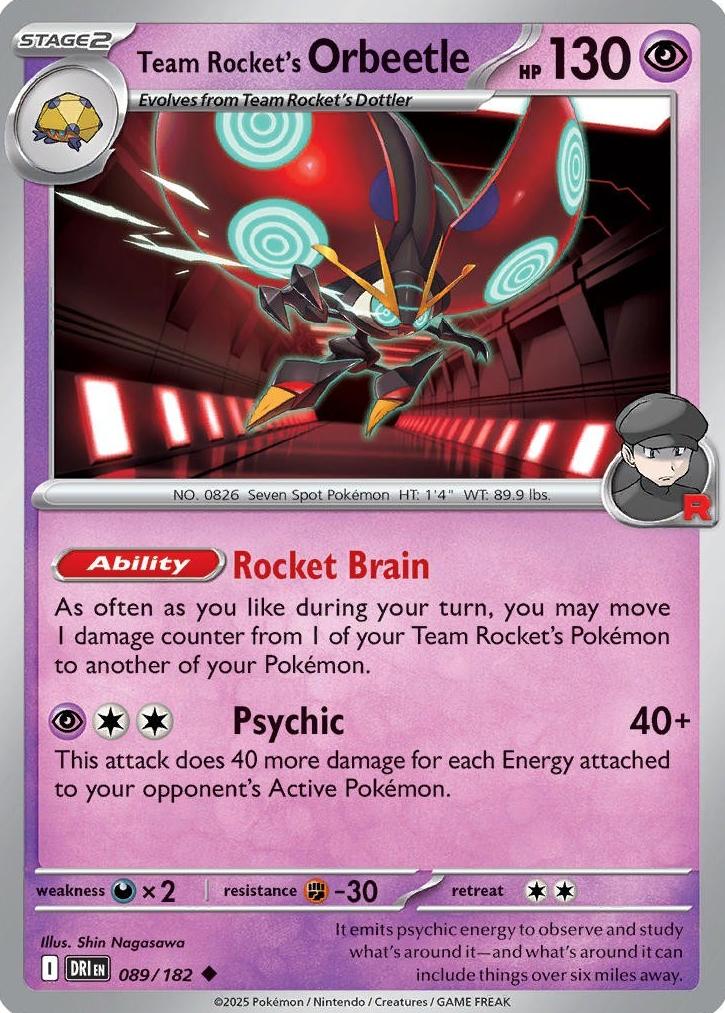 Team Rocket's Orbeetle 2025 Pokemon Scarlet & Violet Destined Rivals