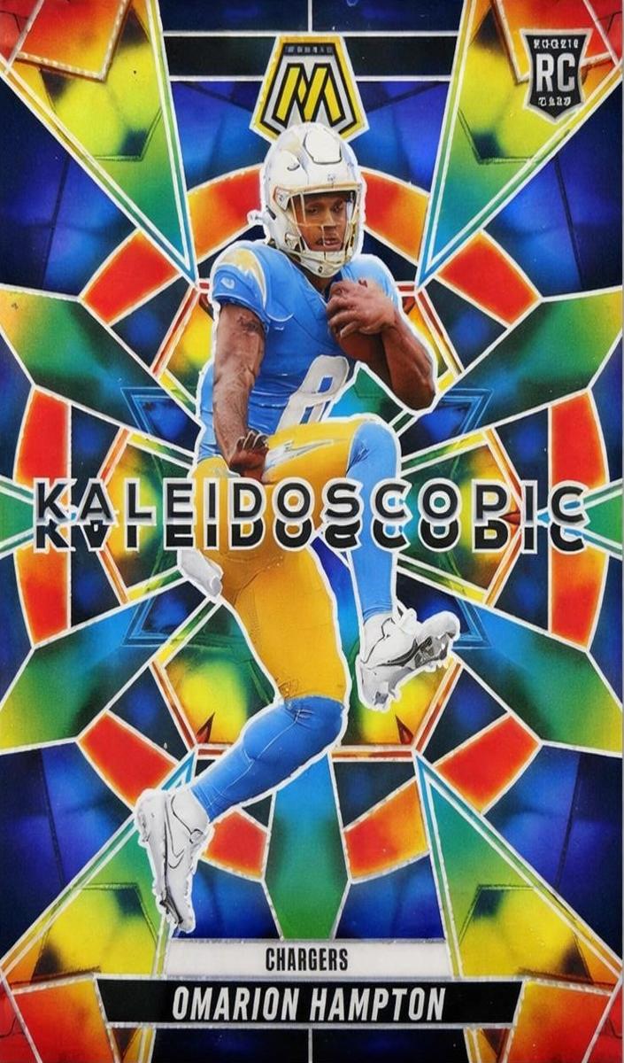 2025 Panini Mosaic Kaleidoscopic Omarion Hampton #3 card