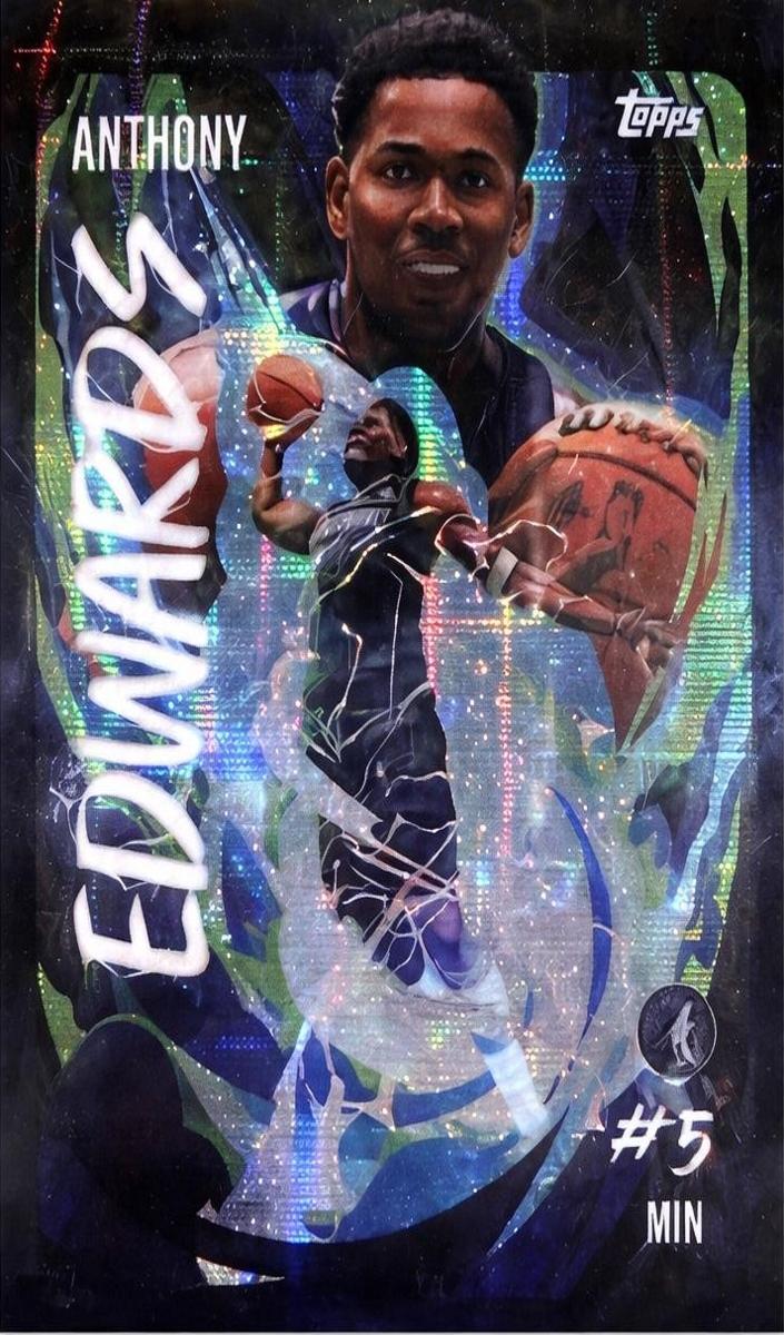 2025 Topps Topps Chrome #UV-7 Anthony Edwards front