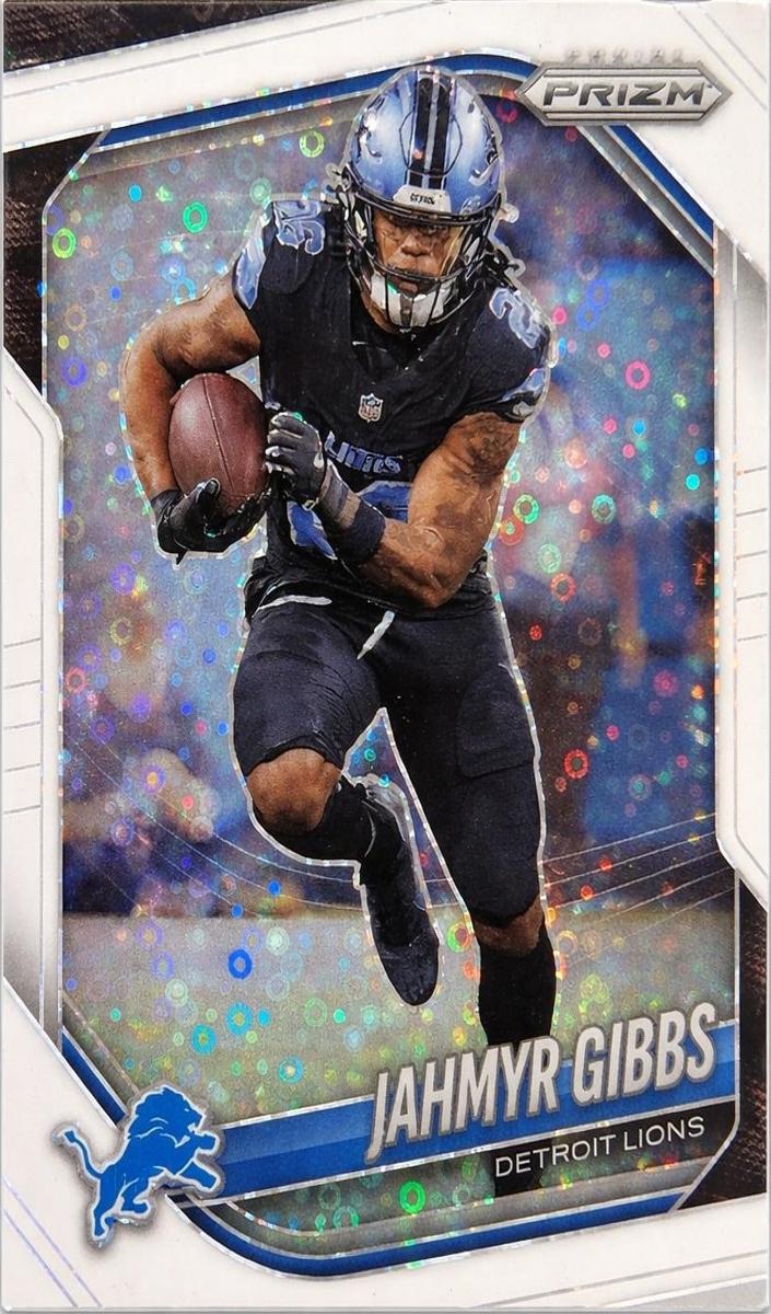 2025 Panini Prizm Jahmyr Gibbs [Blue Wave] #74 card