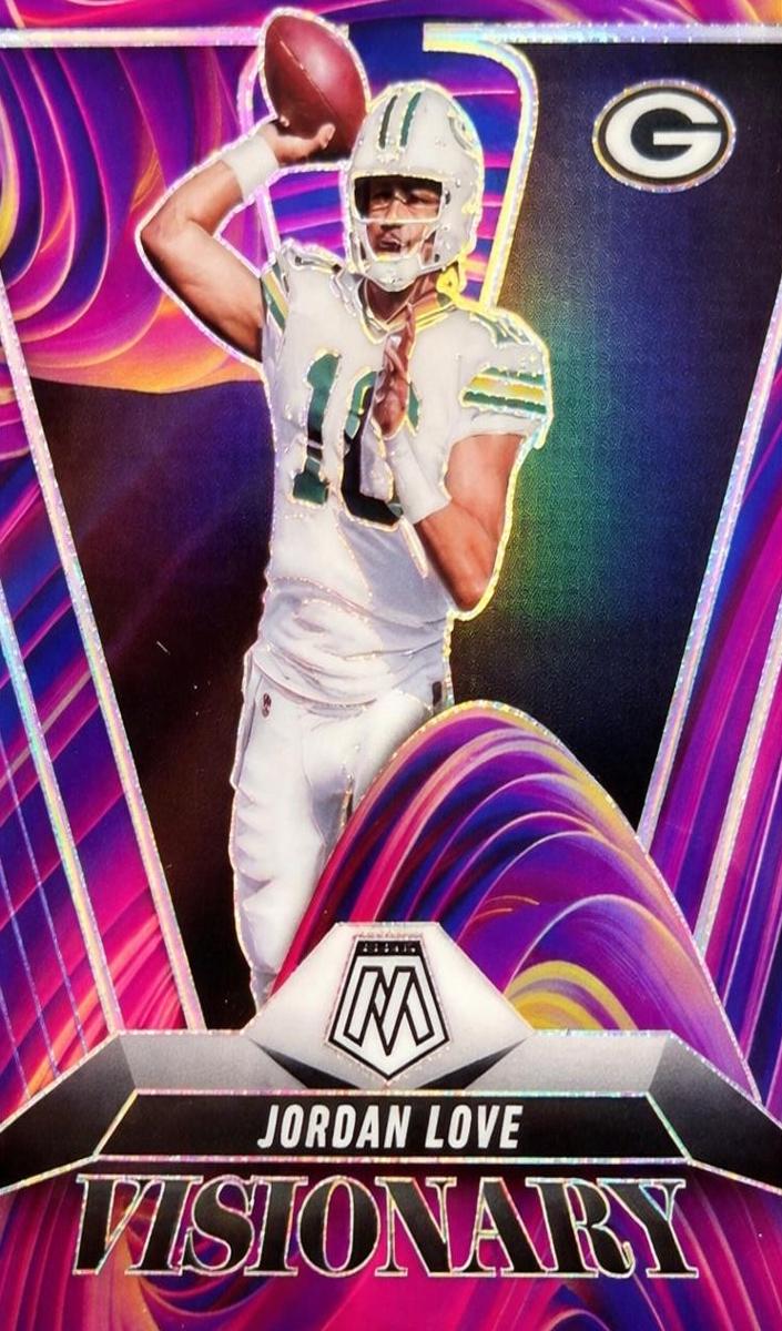 2025 Panini Mosaic Visionary Jordan Love #10 card